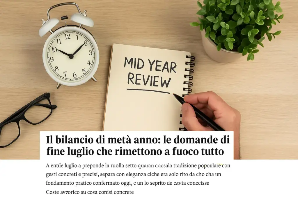 Il bilancio di metà anno: le domande di fine luglio che rimettono a fuoco tutto