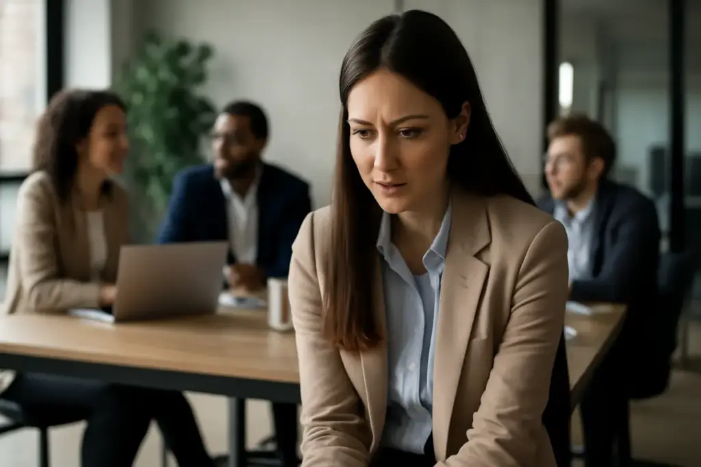 Ansia sociale al lavoro: il segnale sottile che blocca la carriera senza accorgersene