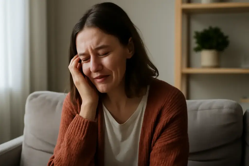 Piangere senza motivo apparente: quando è tristezza e quando no